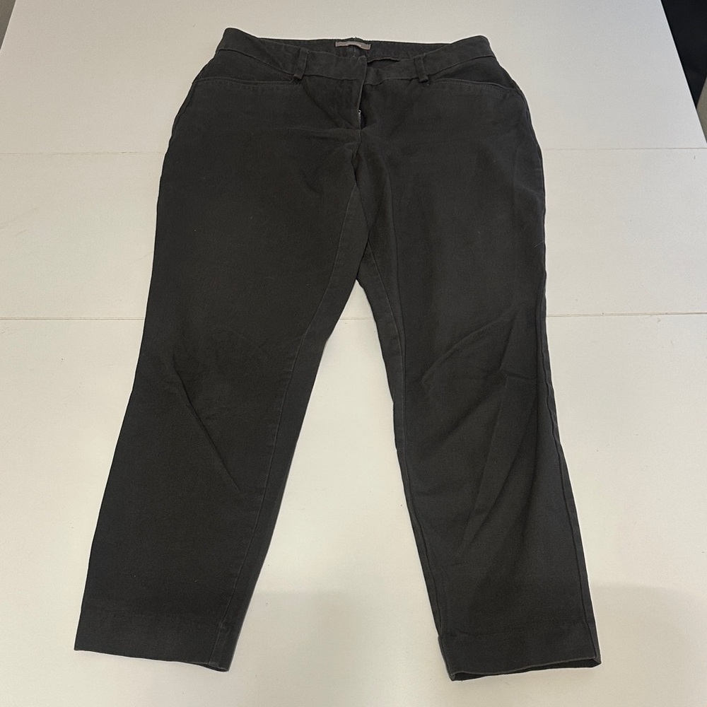 Maurices Women Grey Cropped Chinos